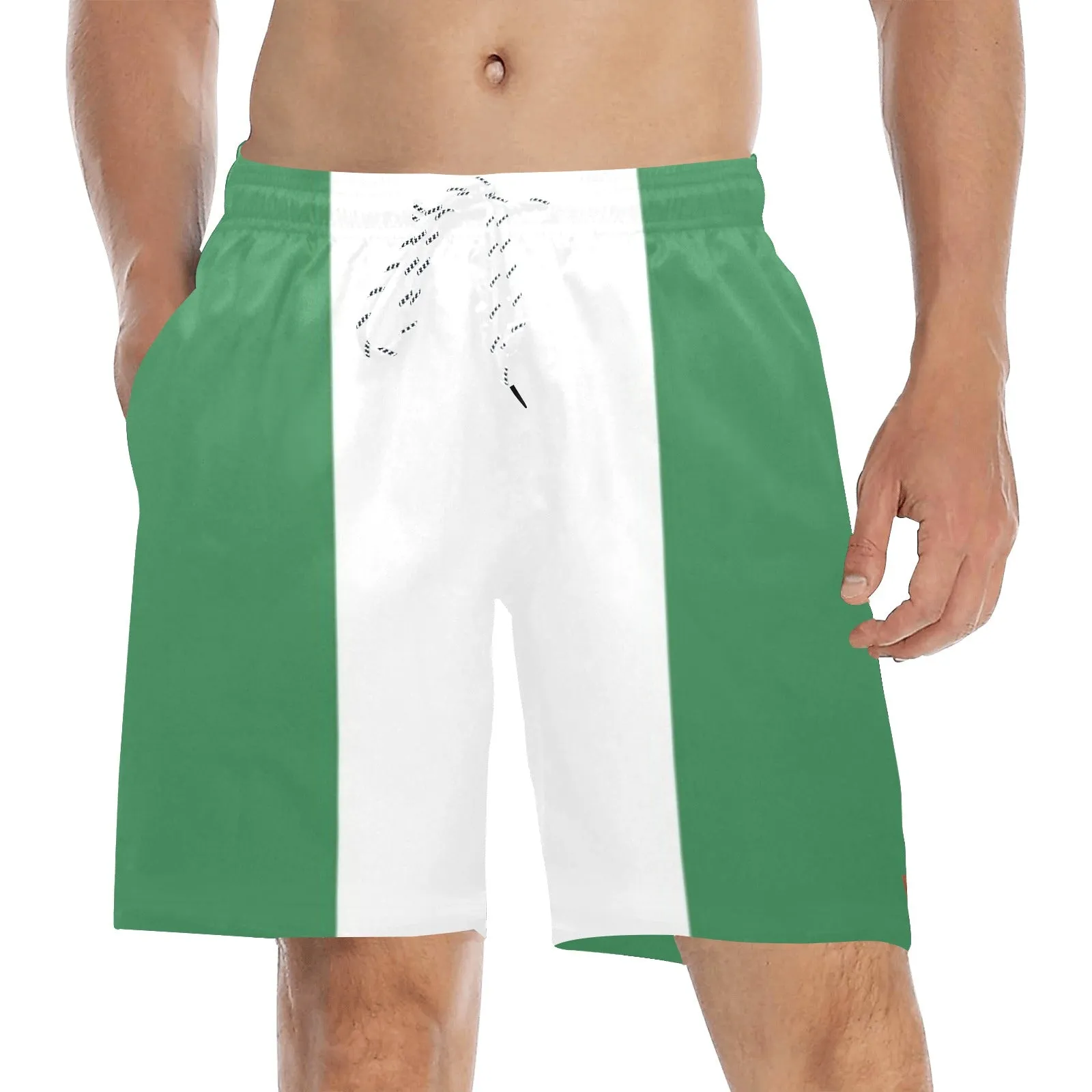 AFRIKA ENG Men's Mid-Length Beach Shorts