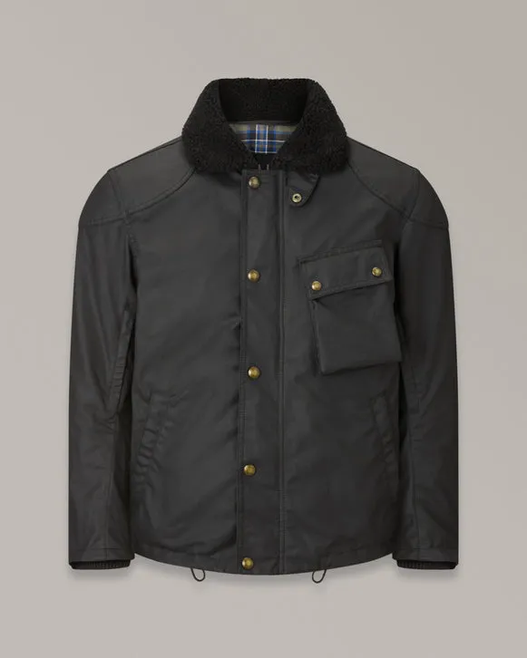 BELSTAFF CONVOY MOTORCYCLE JACKET - BLACK