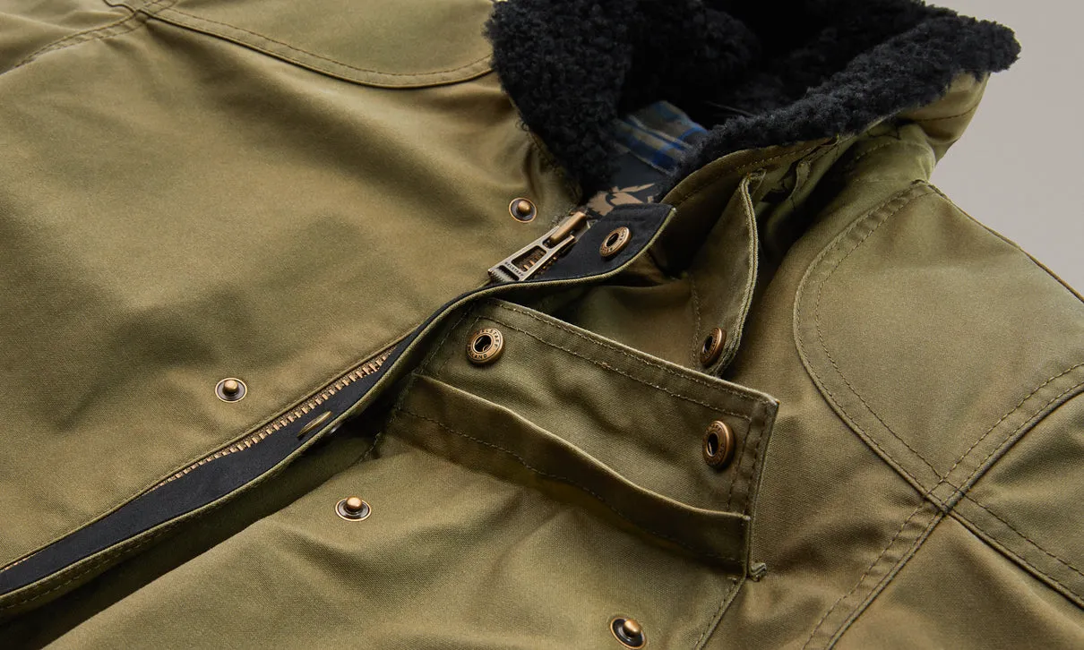 BELSTAFF CONVOY MOTORCYCLE JACKET - OLIVE