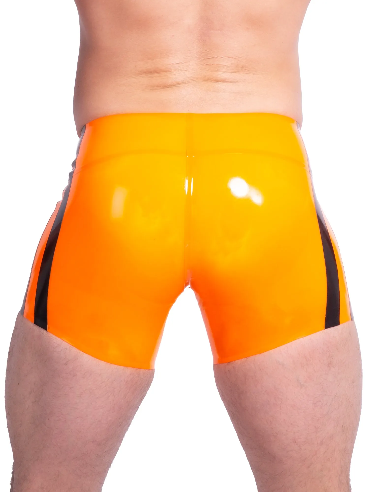 Blazing Orange Mid Length Shorts