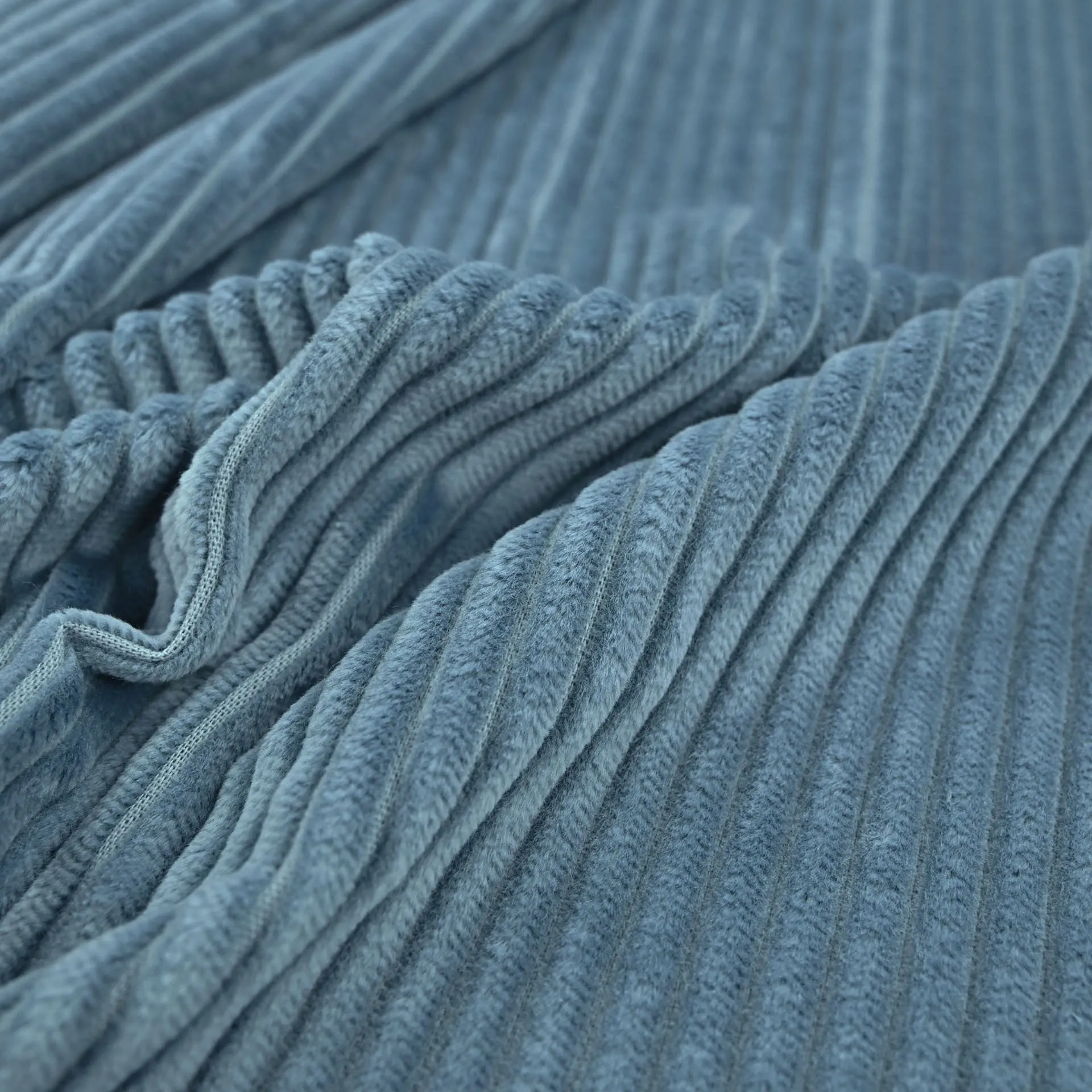 Blue Corduroy Fabric 4093