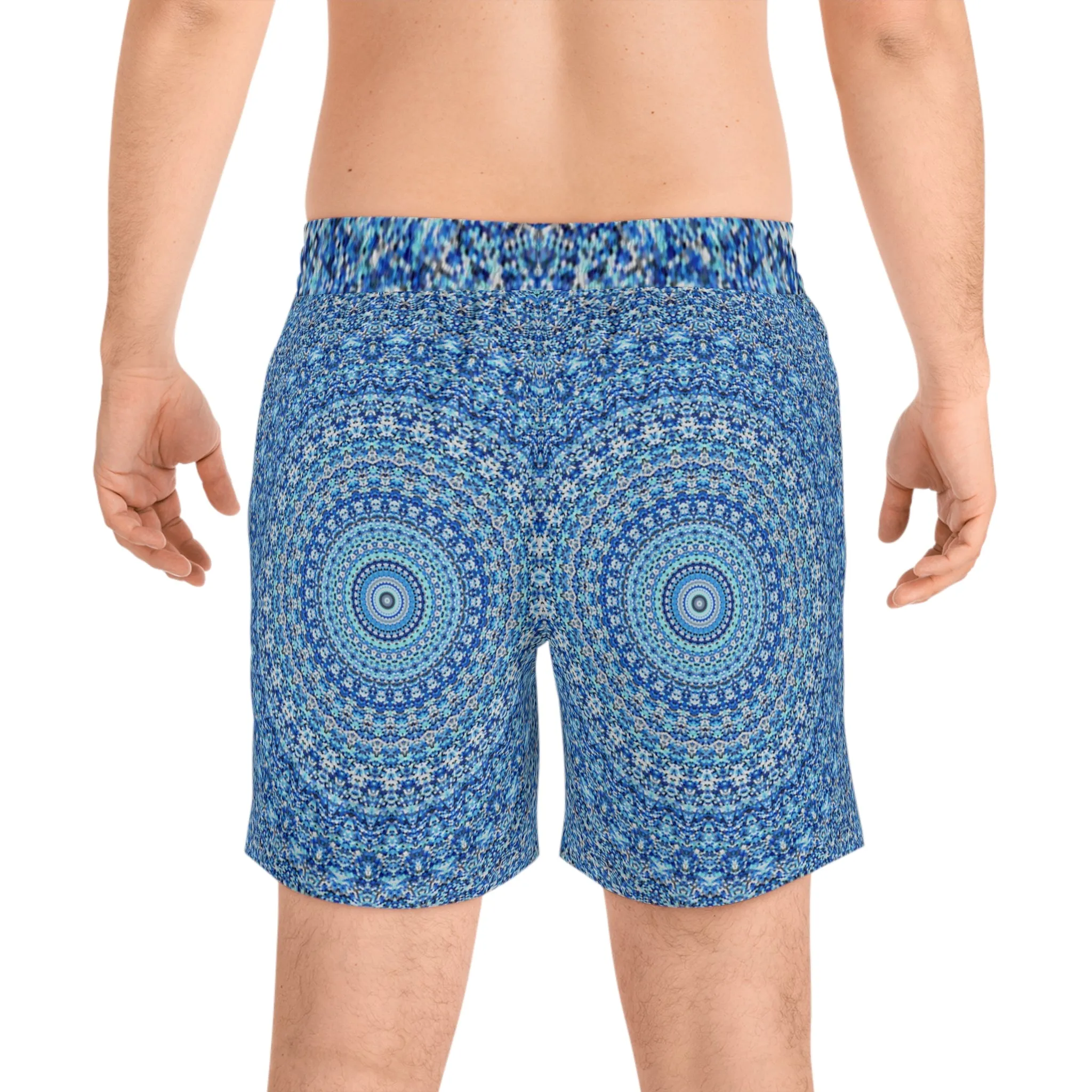 Blue Mandala - Inovax Men's Mid-Length Swim Shorts