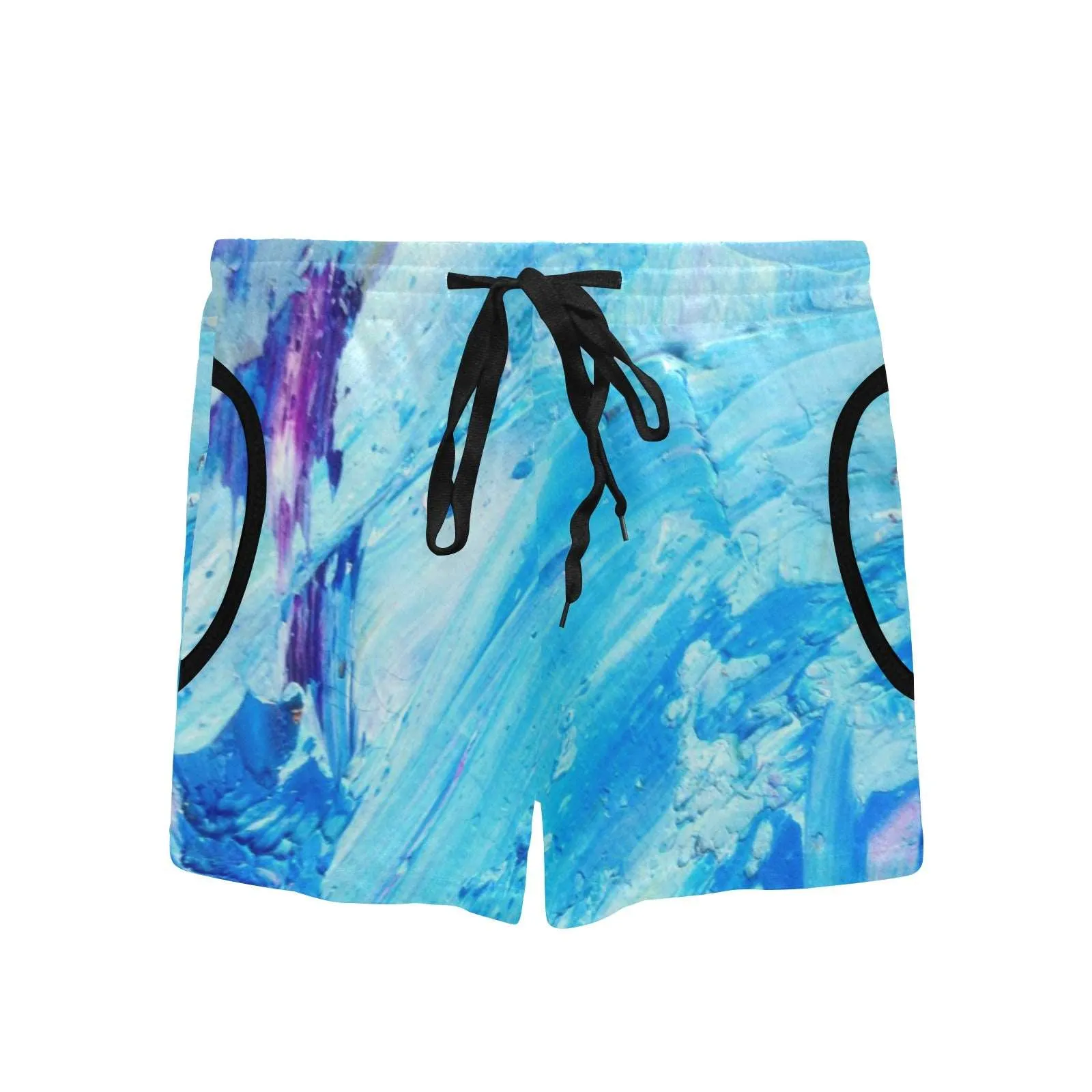 Blue Swirl Women's Mid-Length Board Shorts