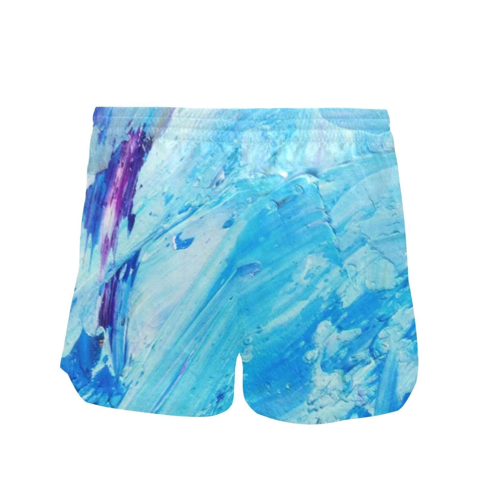 Blue Swirl Women's Mid-Length Board Shorts