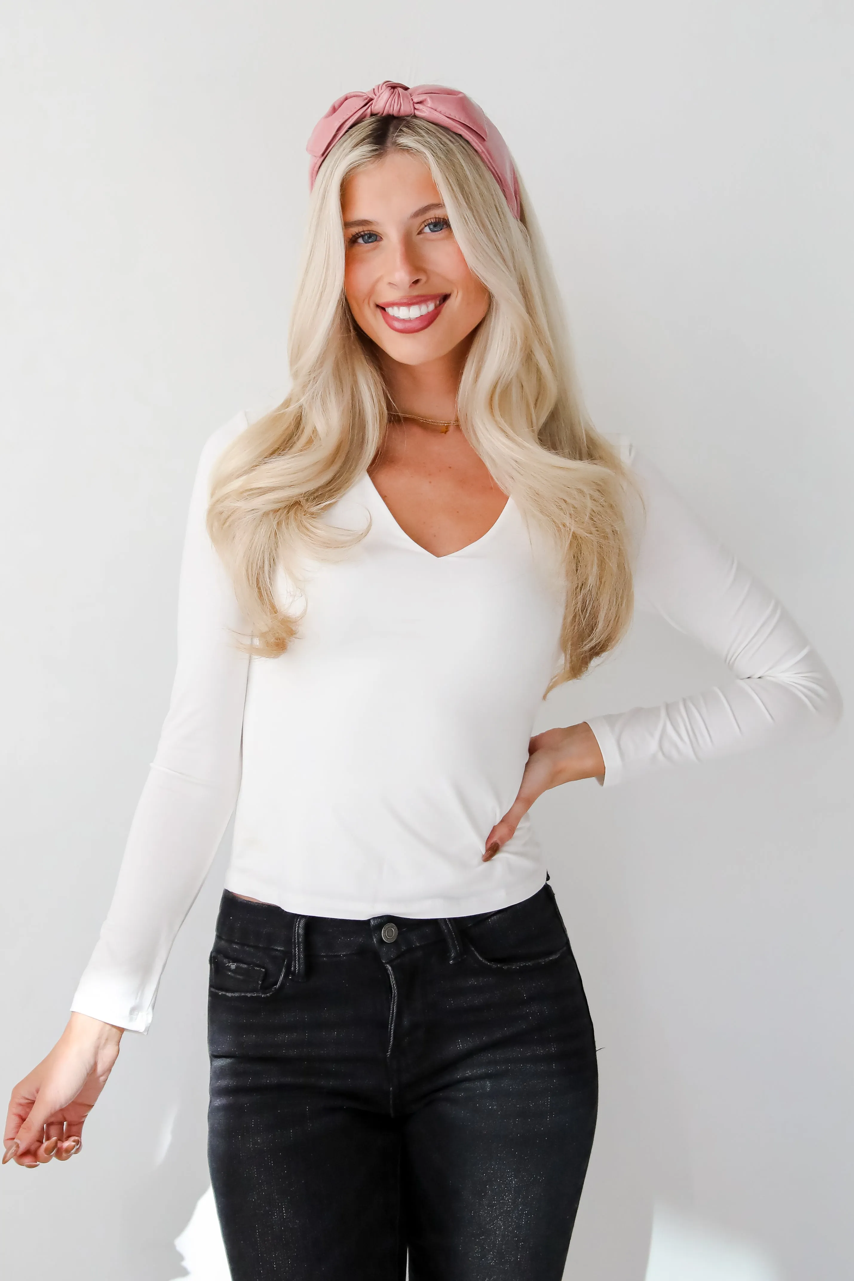 Brianna Everyday V-Neck Top - DOORBUSTER