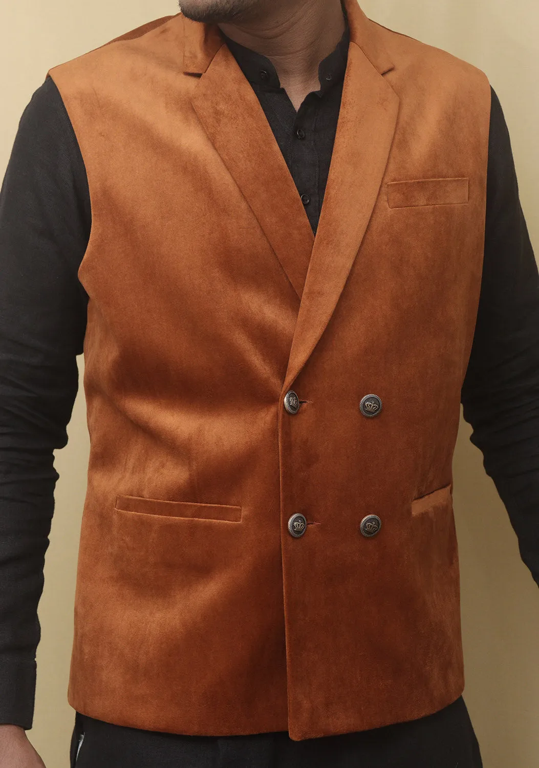 Brown Velvet Waist Coat