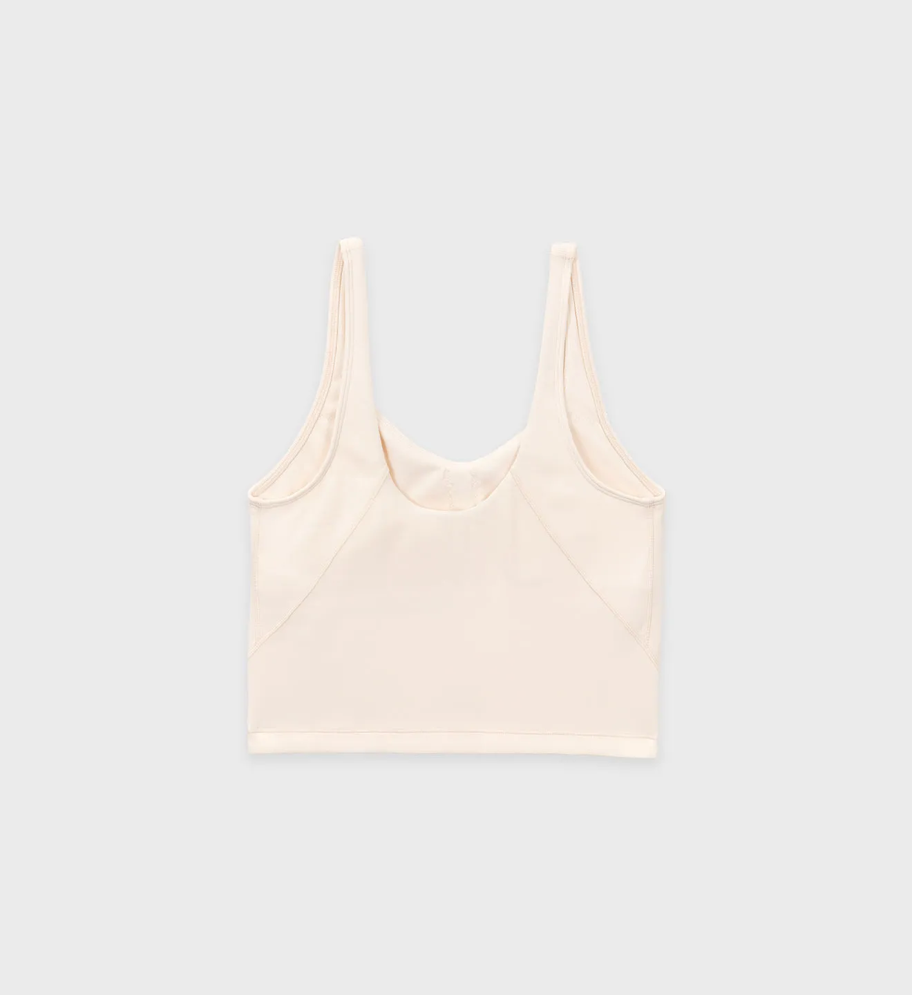 Classic Logo Cropped Tank - Cream