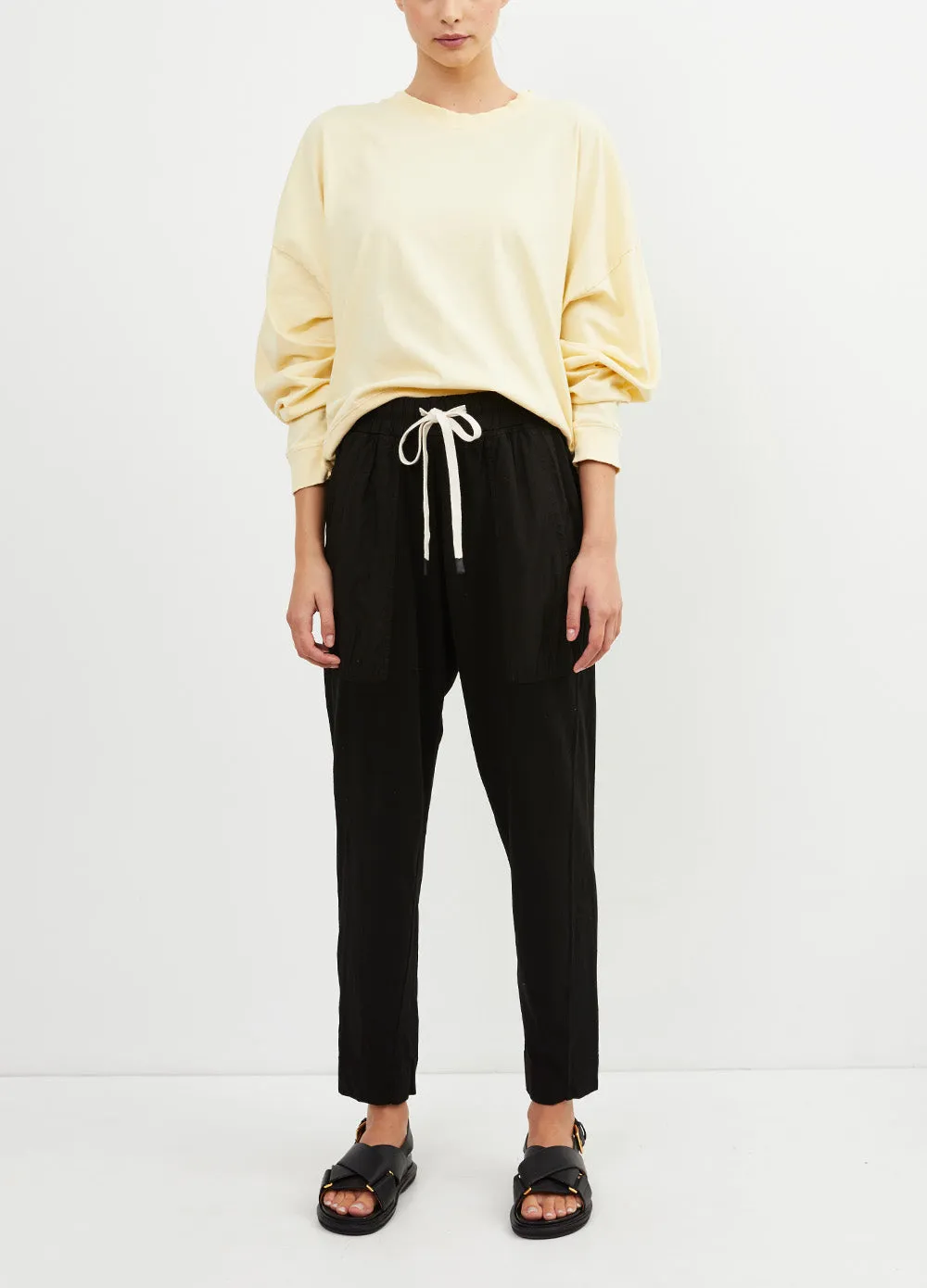 Contrast Tapered Pants