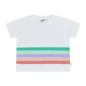 CROP/BOXY KNOT TEES | OFFWHITE