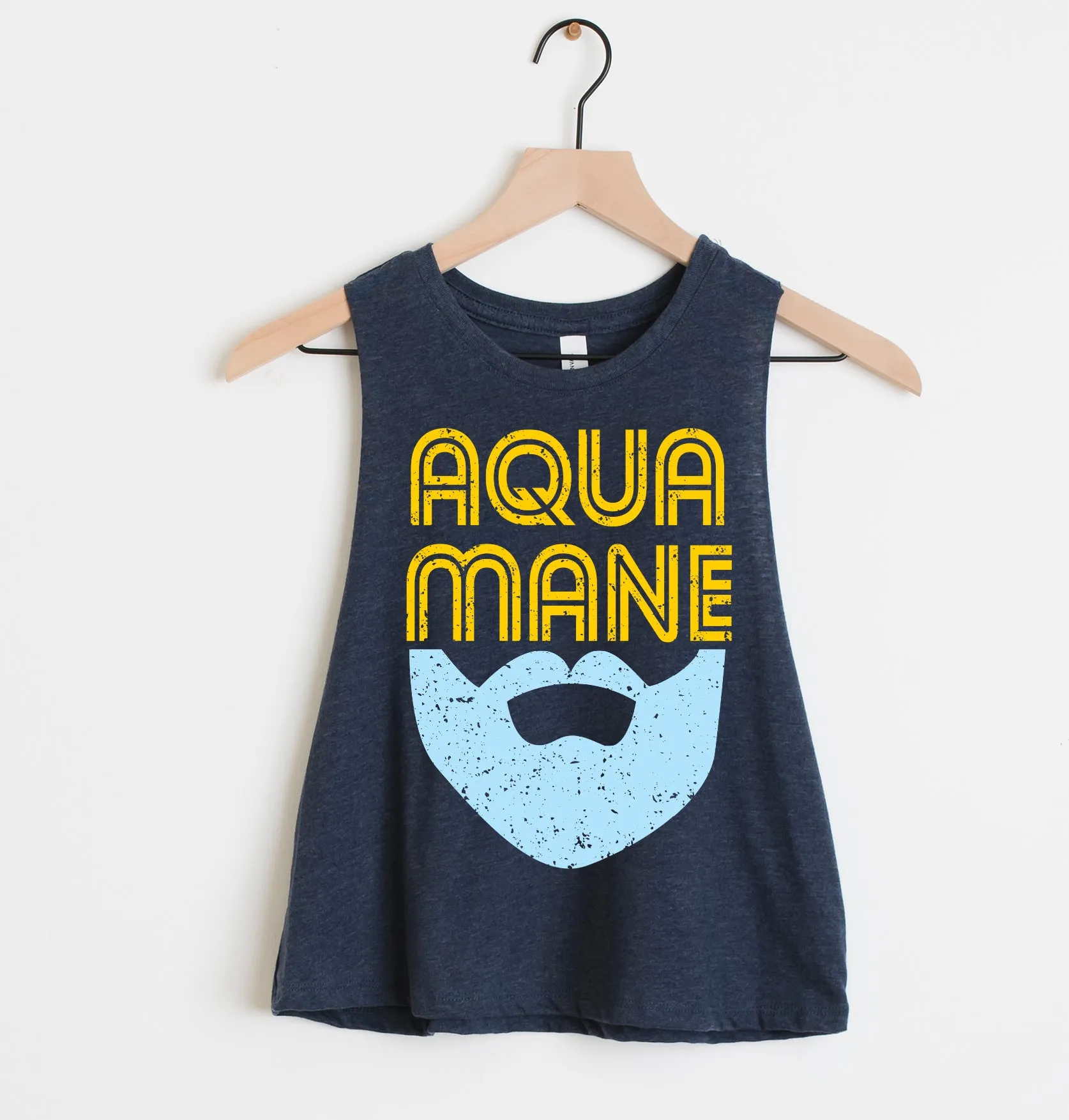 Cropped Aqua Mane Tank / Memphis Shirt