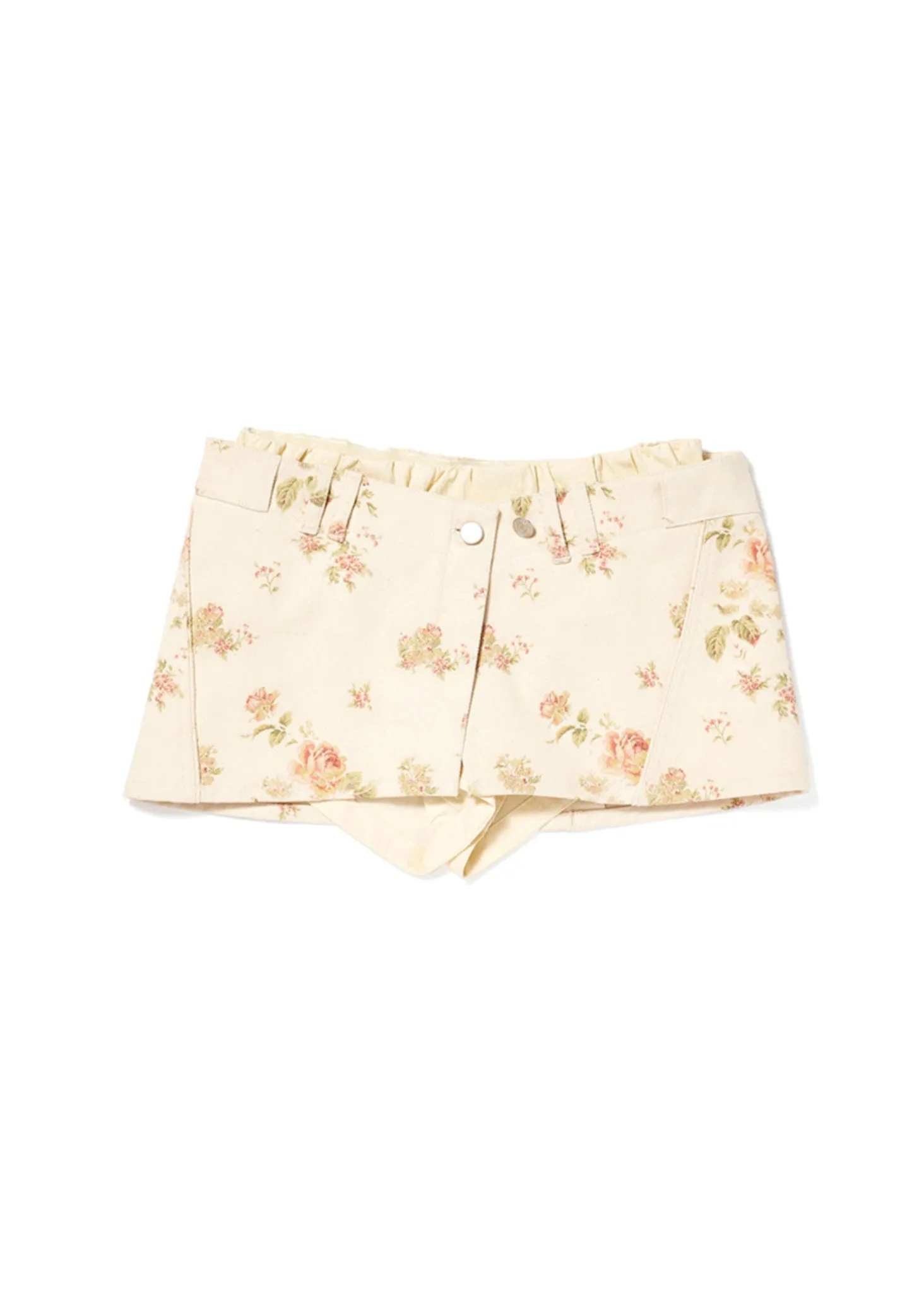 Floral Layered Miniskirt