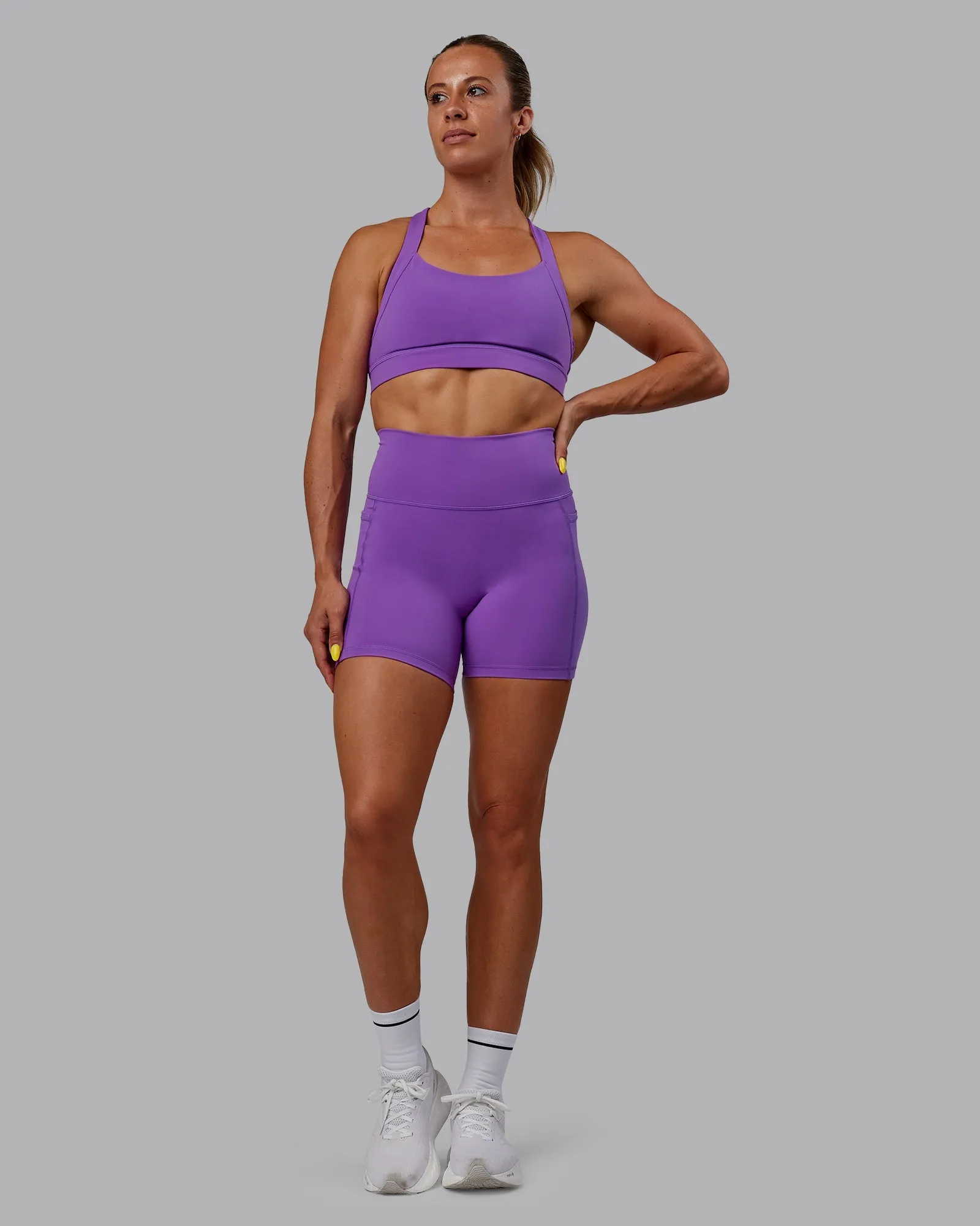 Fusion Mid-Length Shorts - Purple Swirl