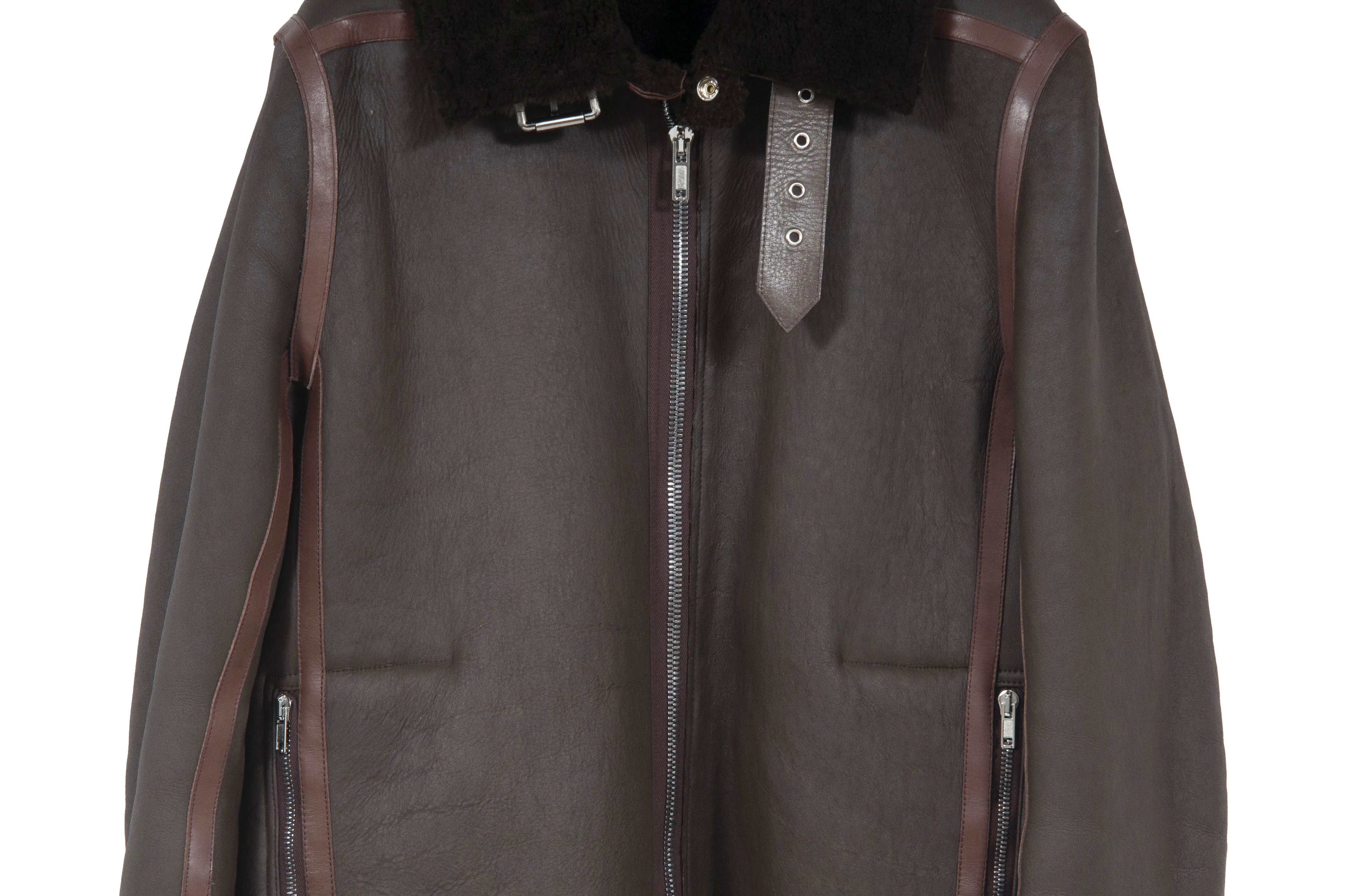 Fw 16 Mastadon Shearling Jacket (Brown)