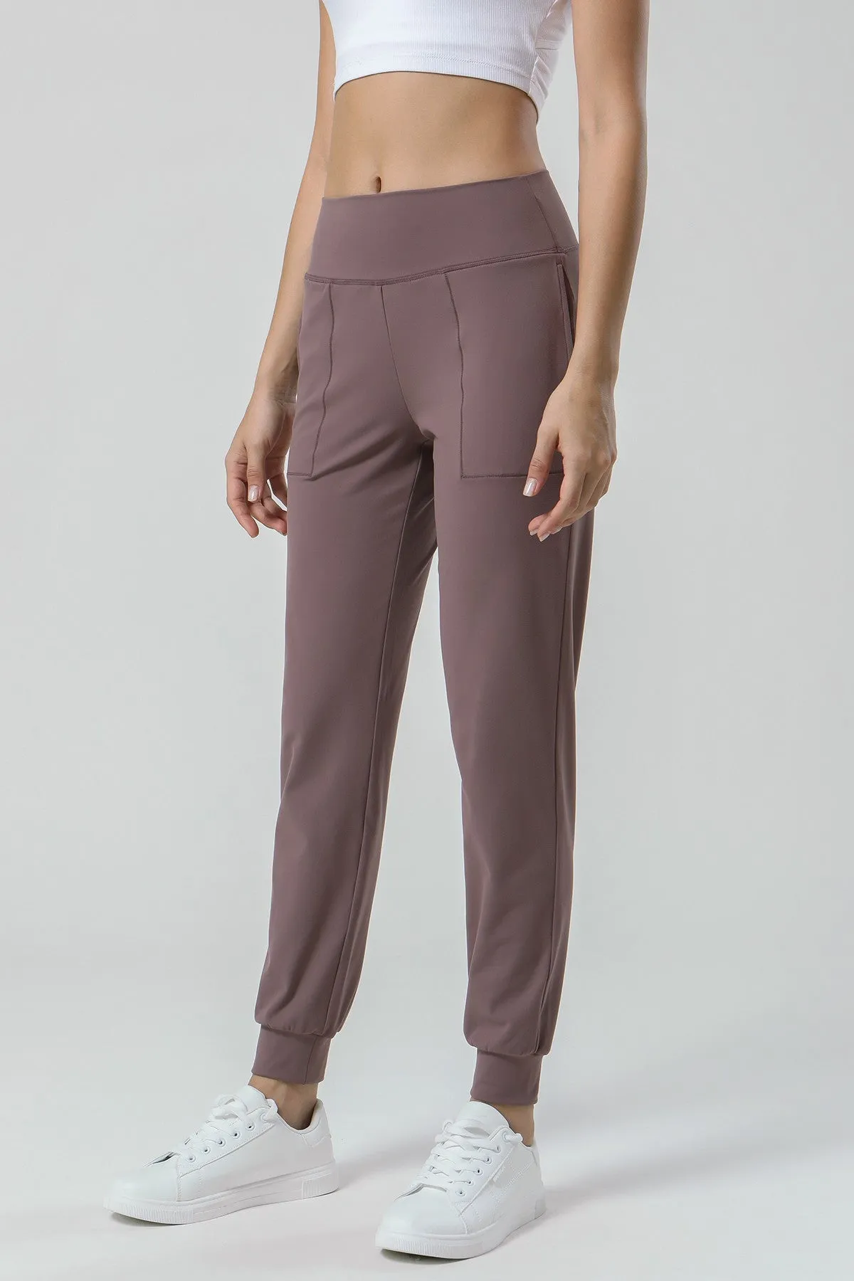 High-Waisted Tapered Joggers