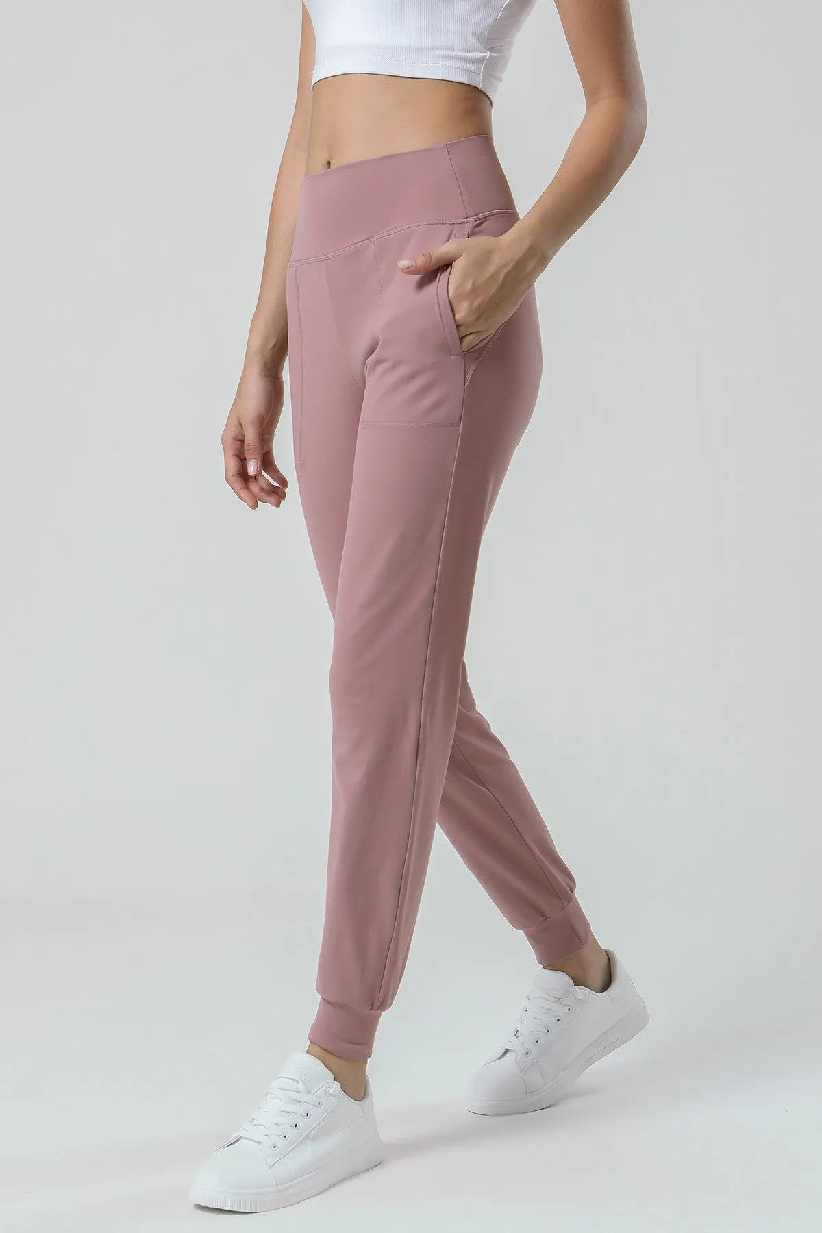 High-Waisted Tapered Joggers