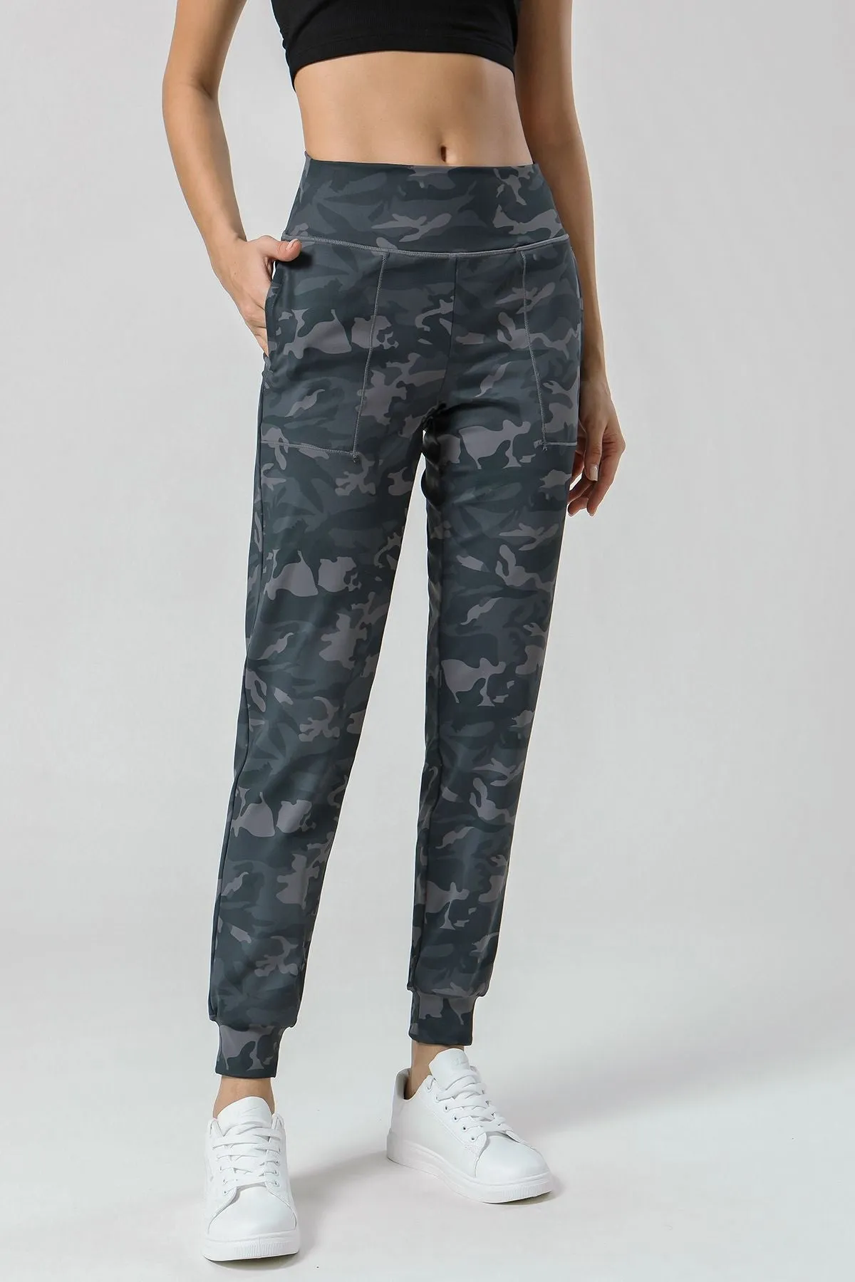 High-Waisted Tapered Joggers