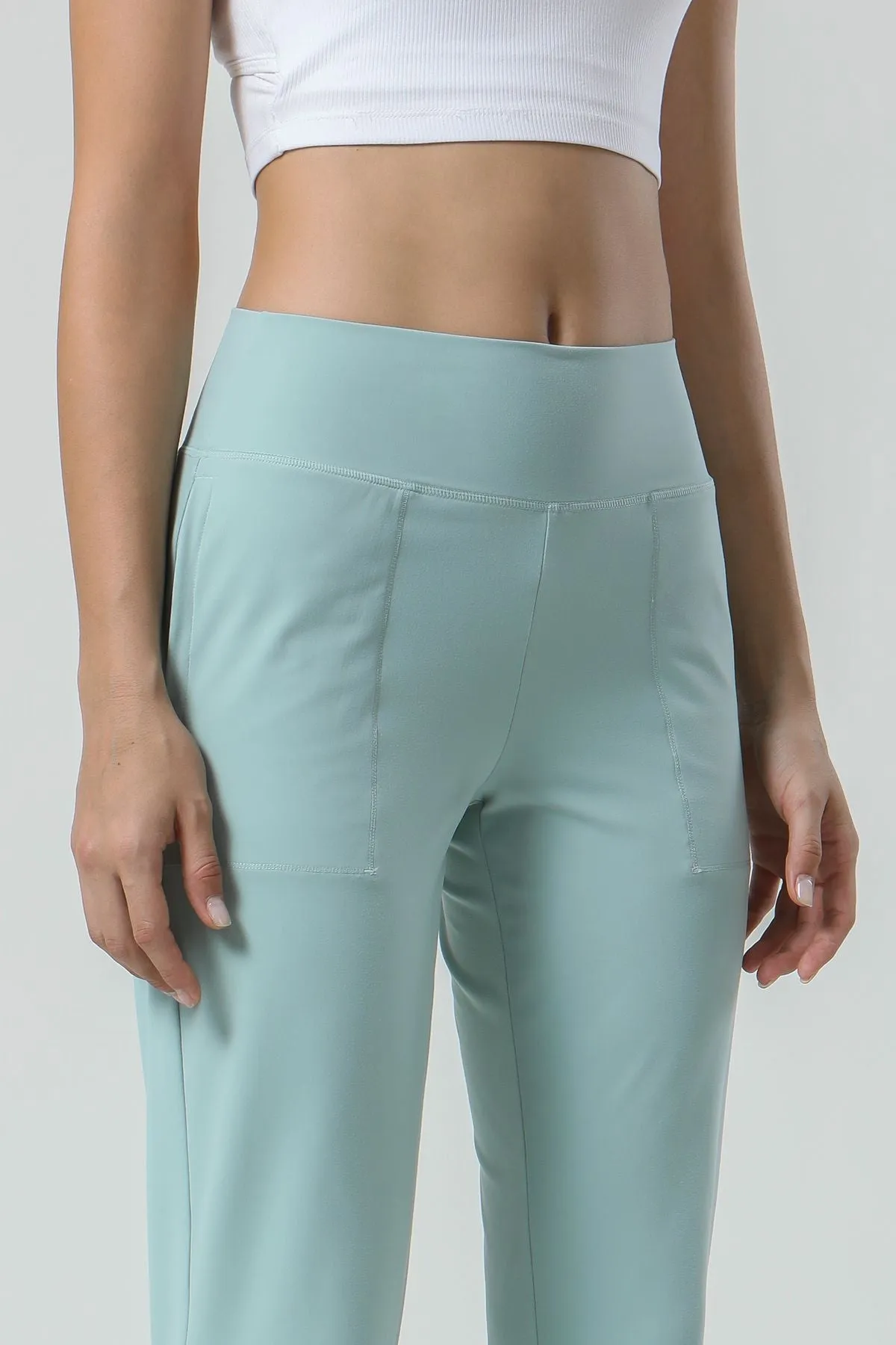 High-Waisted Tapered Joggers