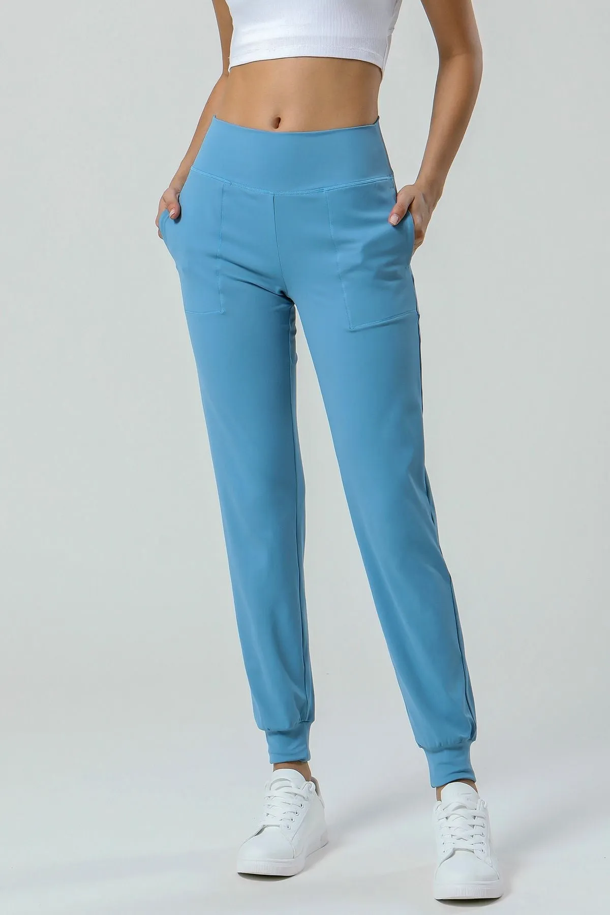 High-Waisted Tapered Joggers