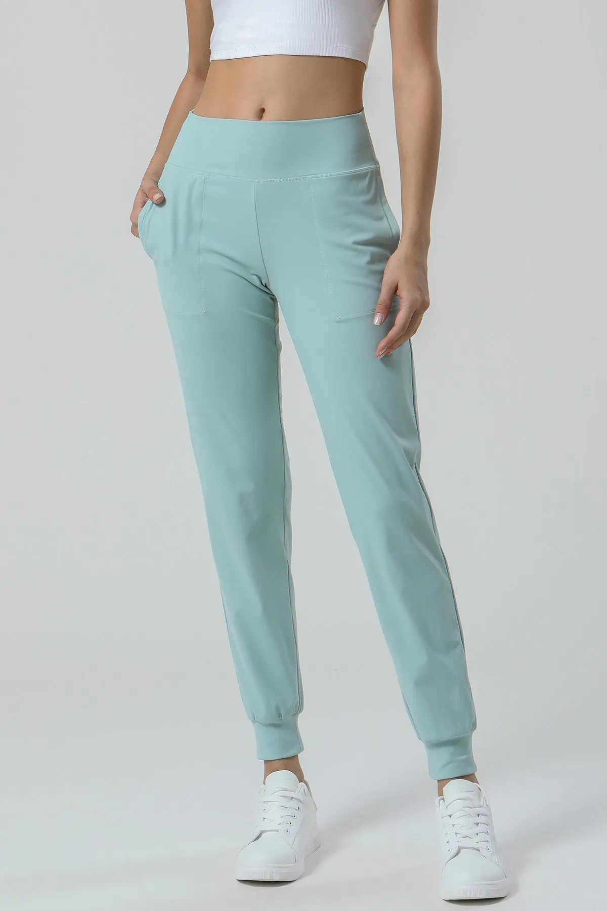 High-Waisted Tapered Joggers