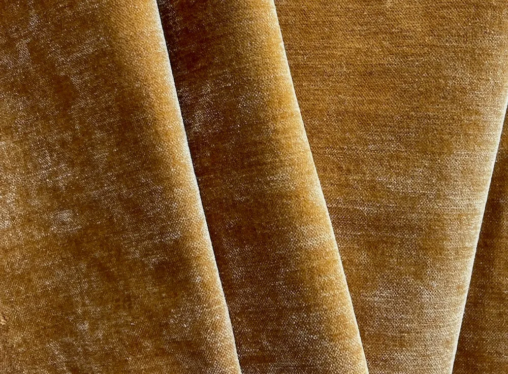 Honeyed Gold Chenille Velvet (Exclusively Made for Britex in Turkey)