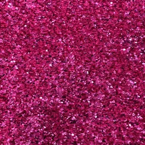 Hot Pink Sequins Embroidered Stretch Velvet Rodeo Fabric