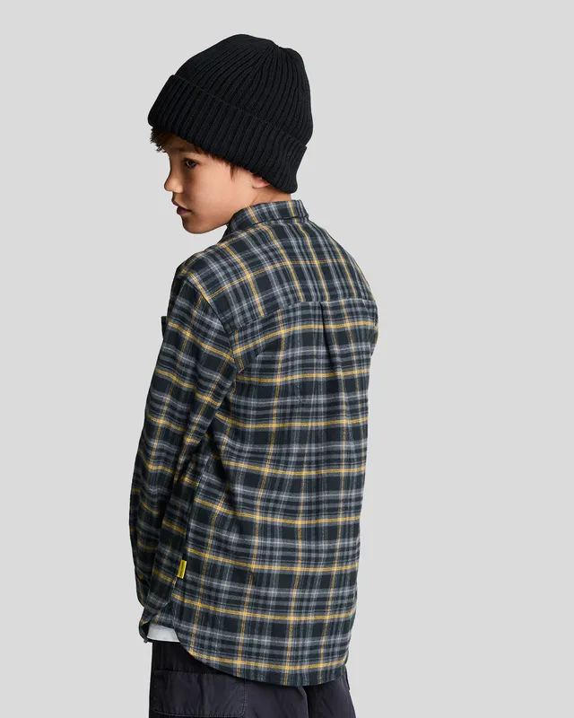 Kids Brushed Flannel Tartan Shirt