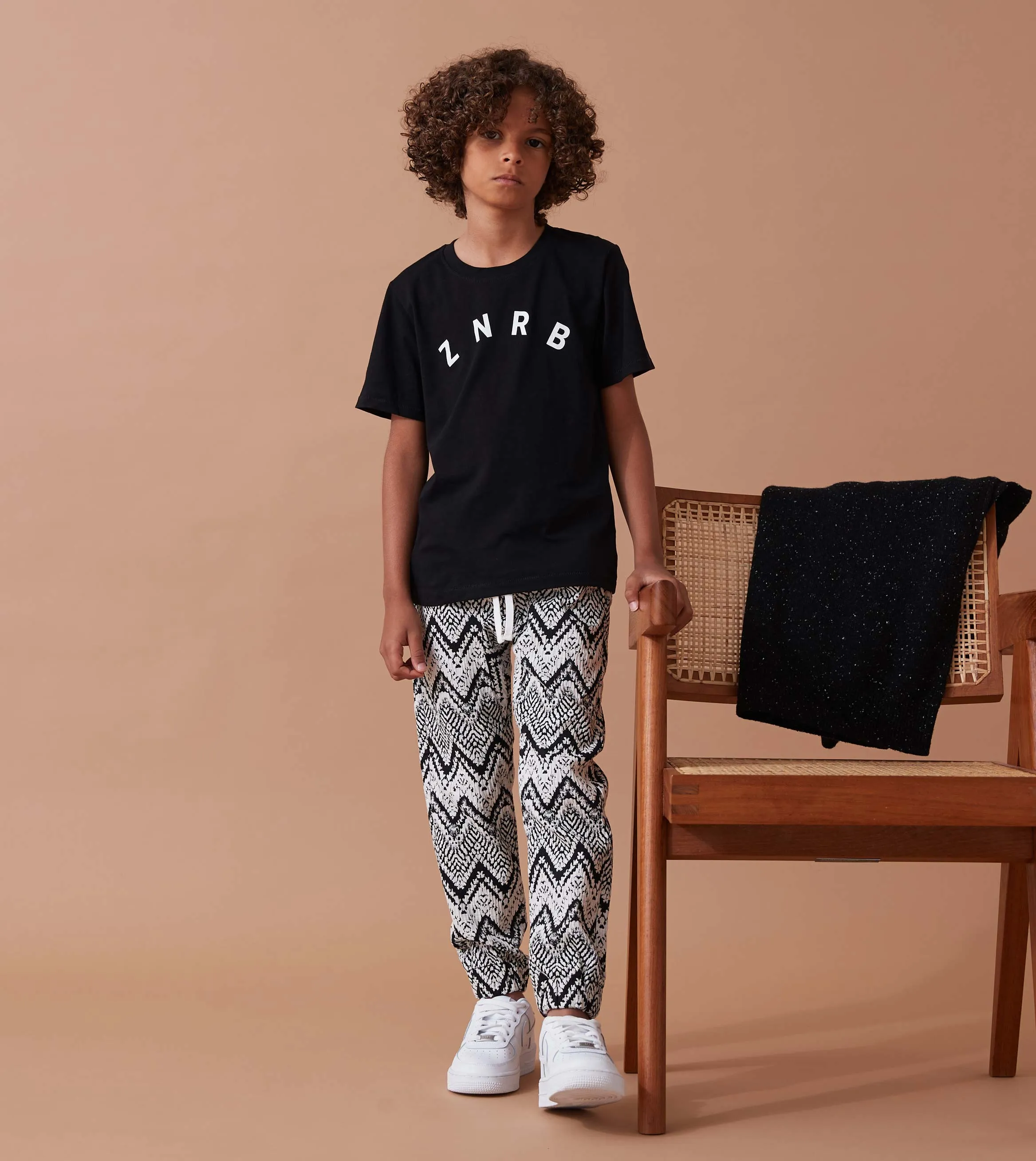 Kids ZNRB Box Tee Black