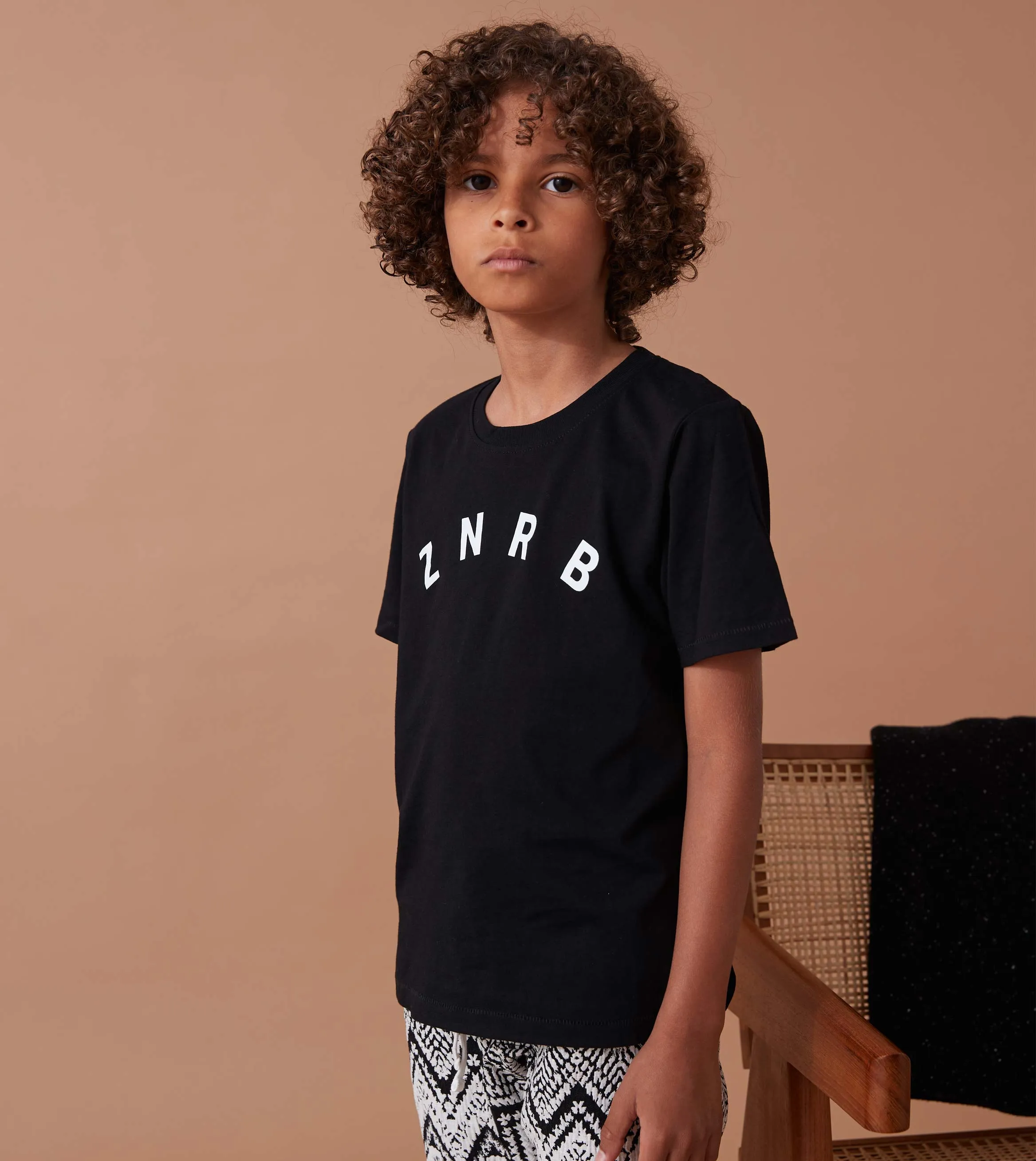 Kids ZNRB Box Tee Black