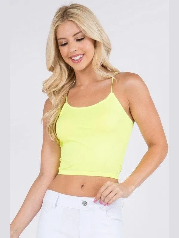 Lady's Seamless Crop Camisole