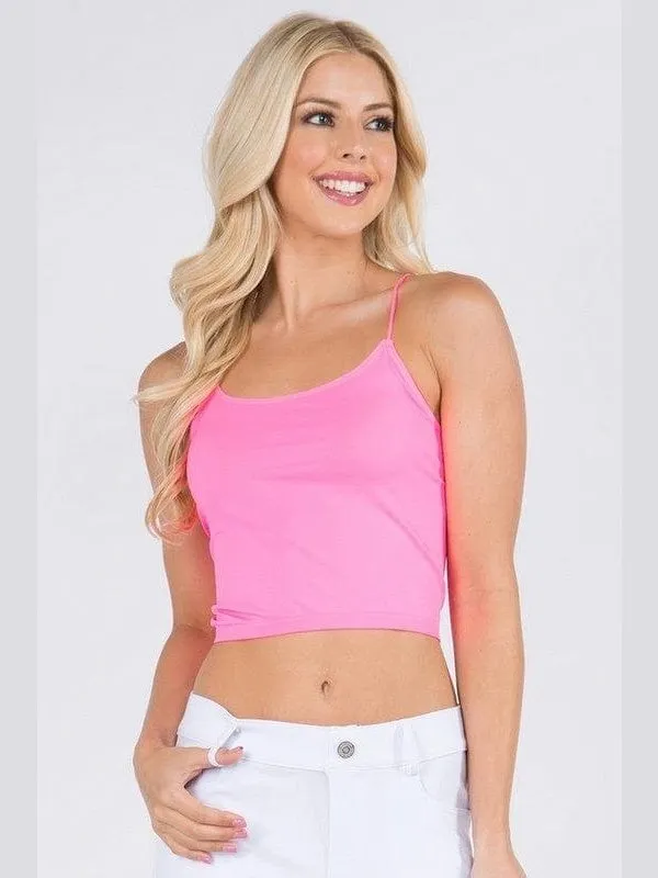 Lady's Seamless Crop Camisole