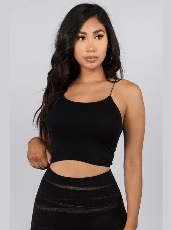 Lady's Seamless Crop Camisole