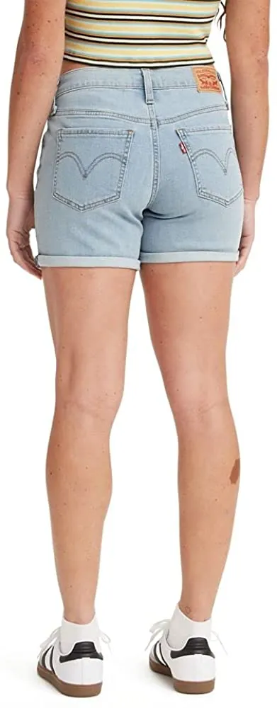 Levi's Women's Mid Length Shorts - Lapis Bare