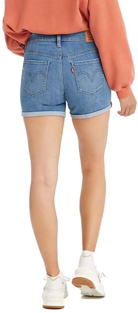 Levi's Women's Mid Length Shorts - Lapis Bare