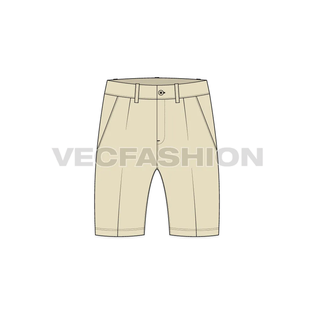 Mens Cotton Shorts Mid-thigh Length