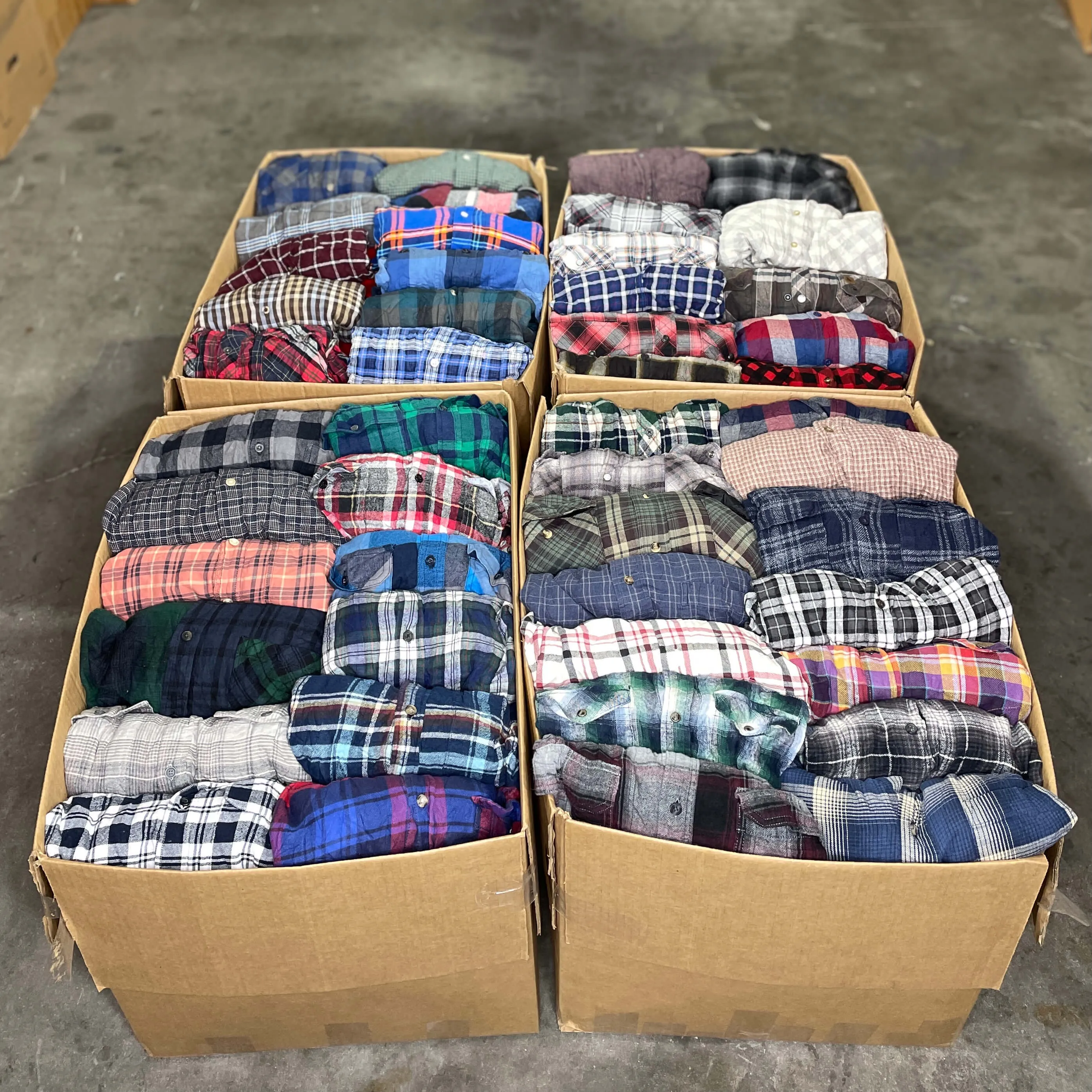 Men's Flannel Shirts Bale