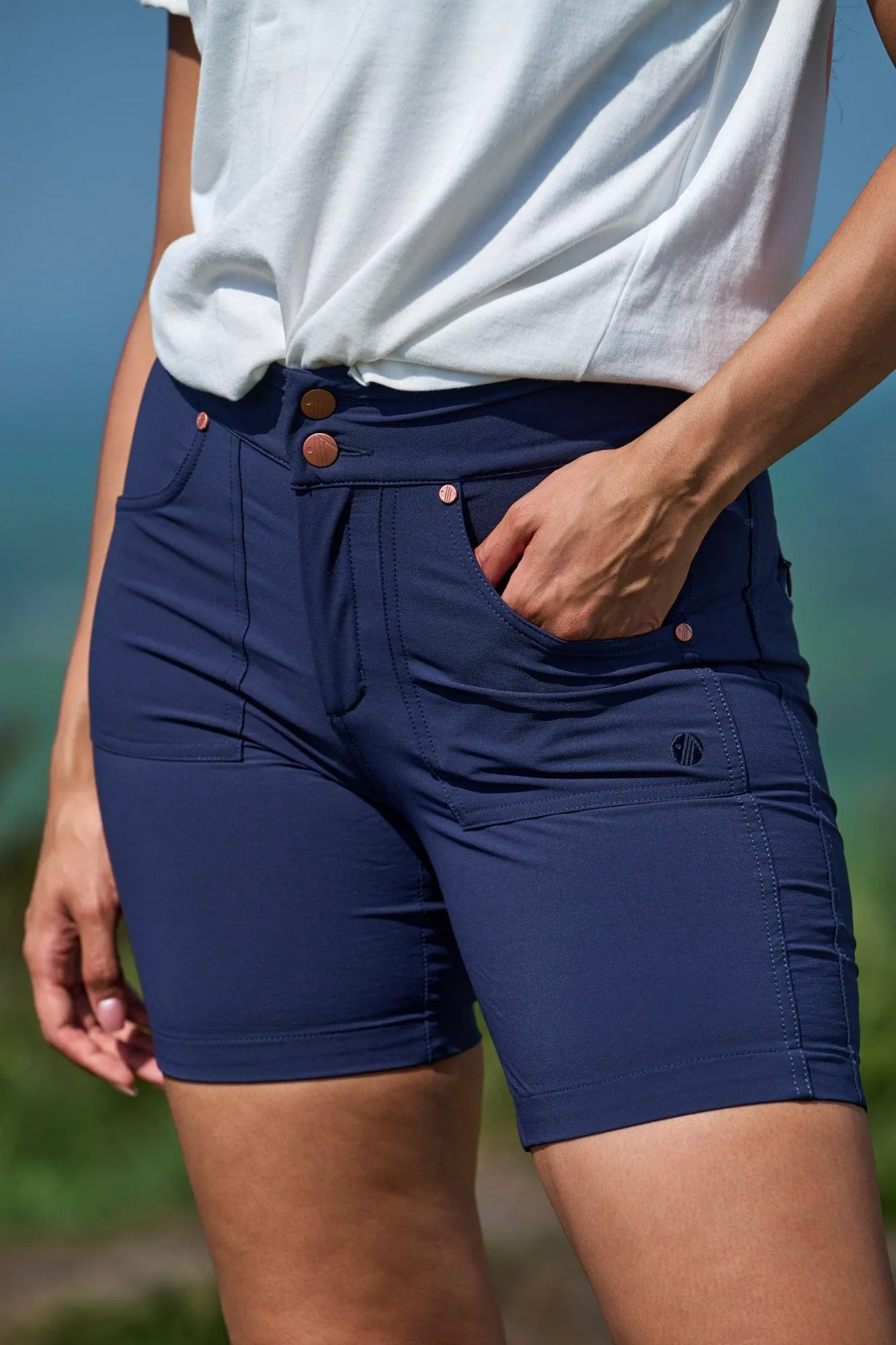 Mid Length Trek Shorts - Deep Navy