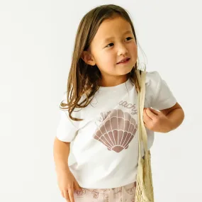 Organic Girls Tee and Skort Outfit - Seashells