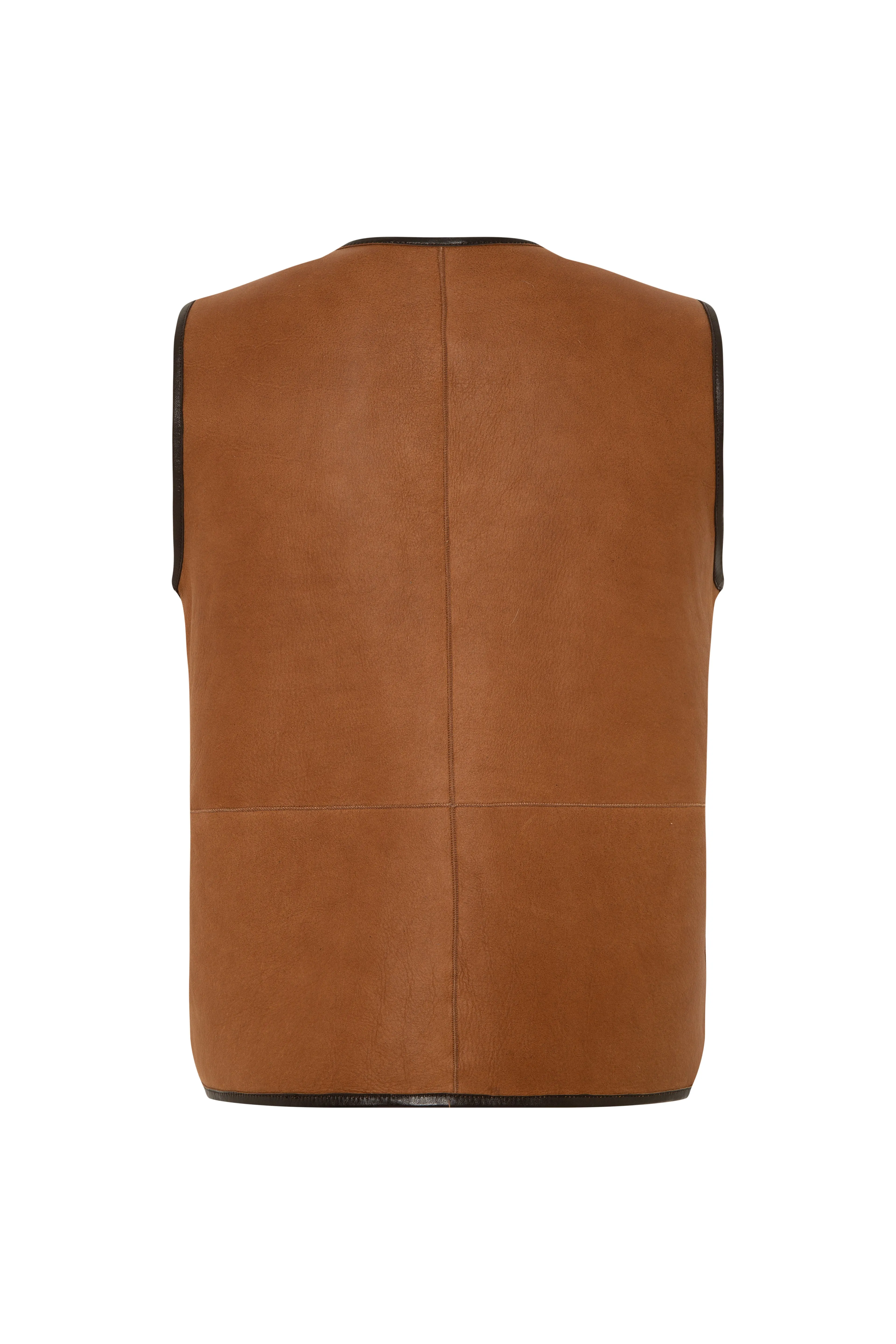 REVS - Reversible animal-print shearling leather vest