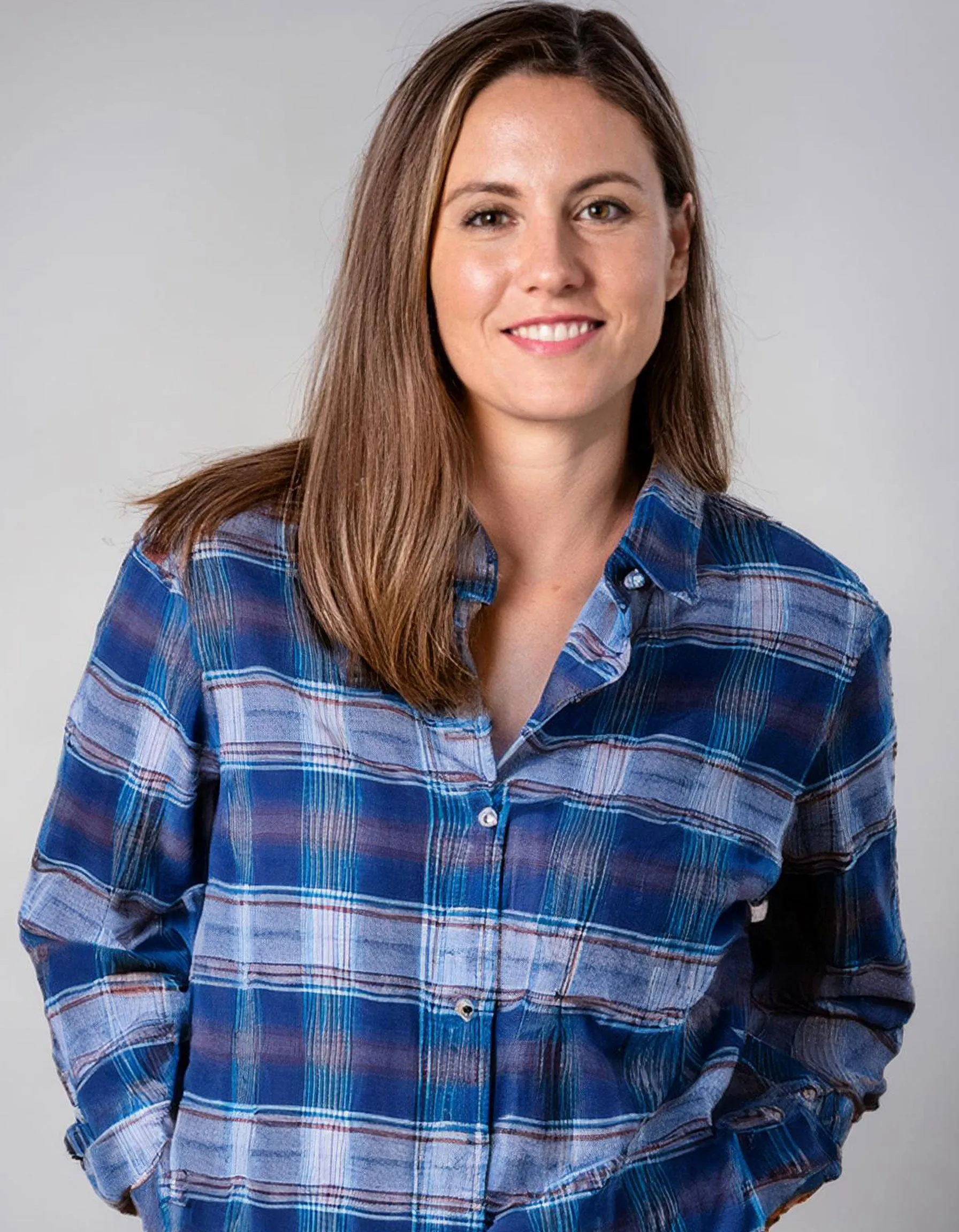 Royal Blue Check Flannel Shirt