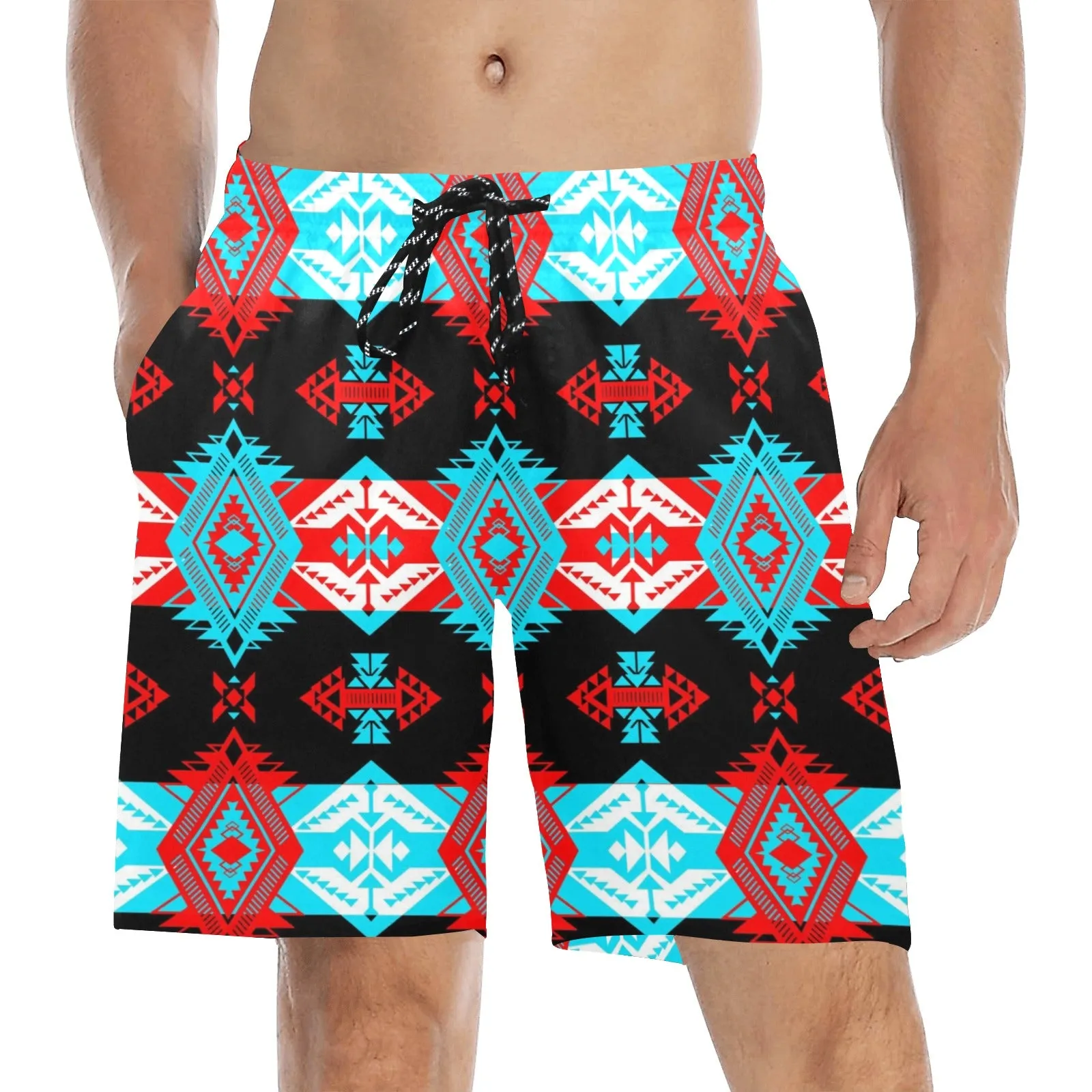 Sovereign Nation Trade Men's Mid-Length Beach Shorts