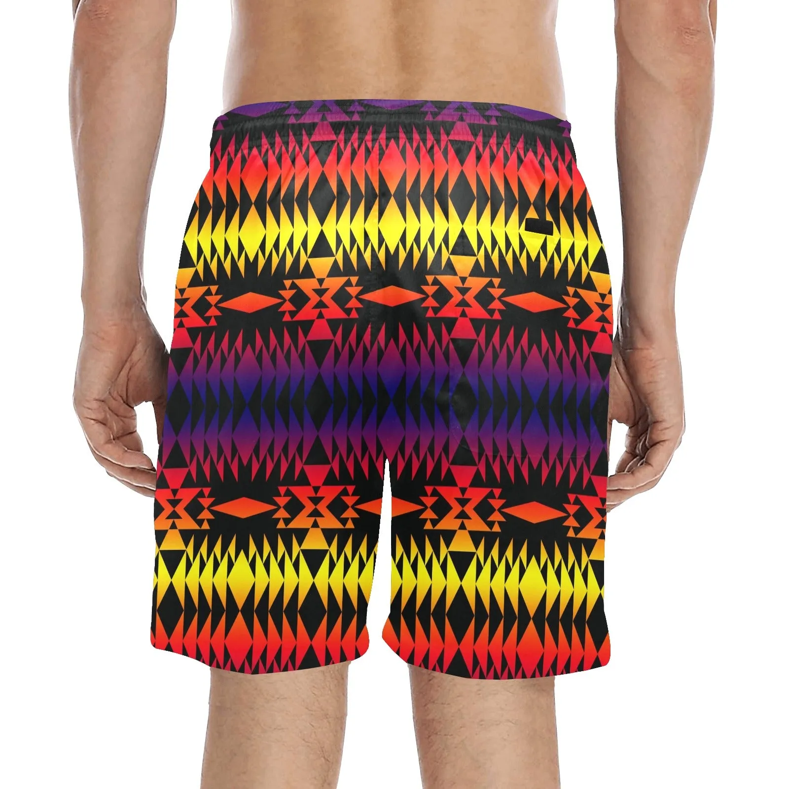 Two Worlds Apart Men's Mid-Length Beach Shorts