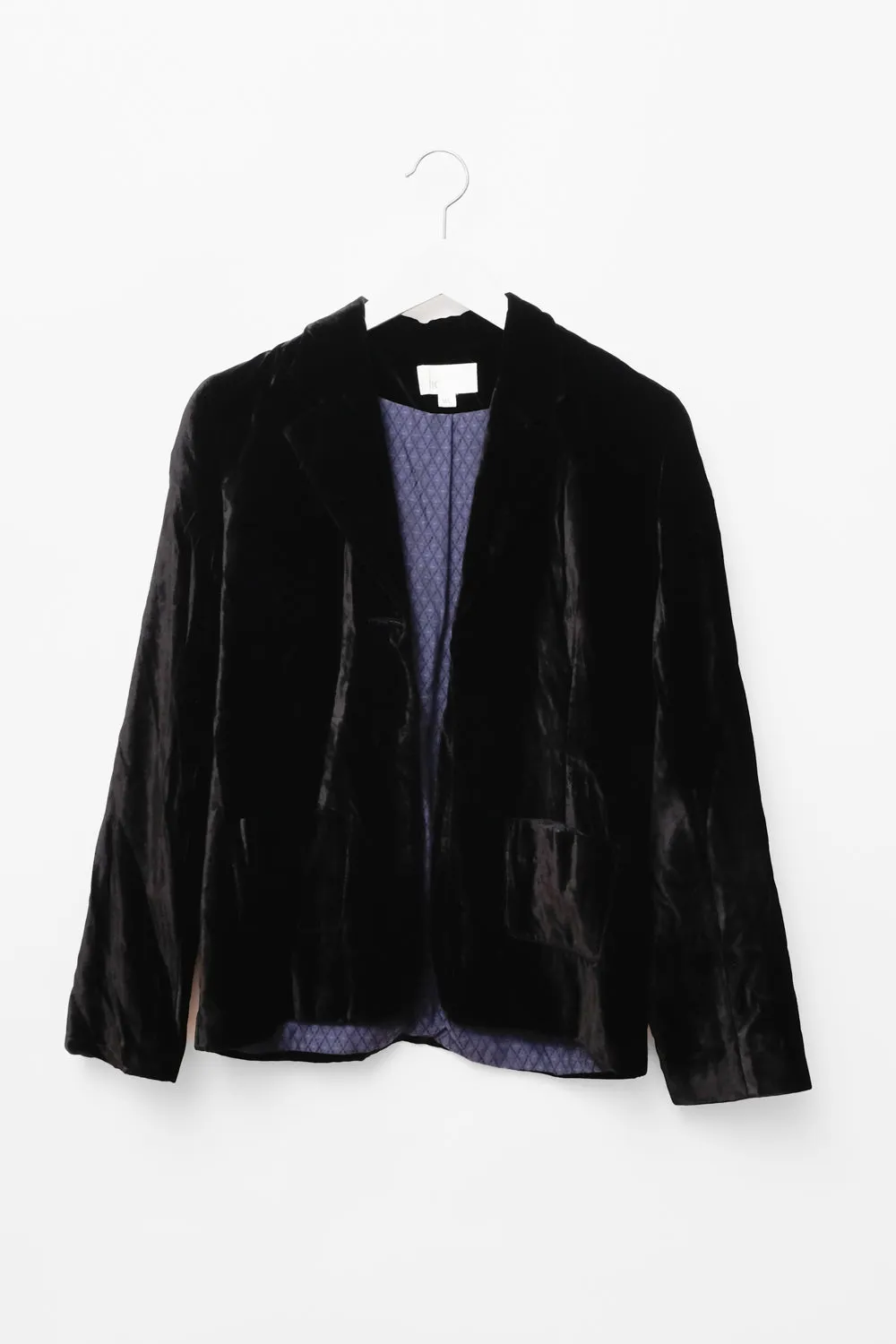 VELVET BLACK SLIM VINTAGE BLAZER